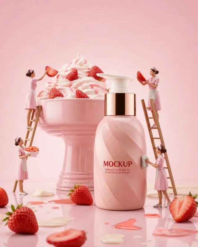 Strawberry miniature product world