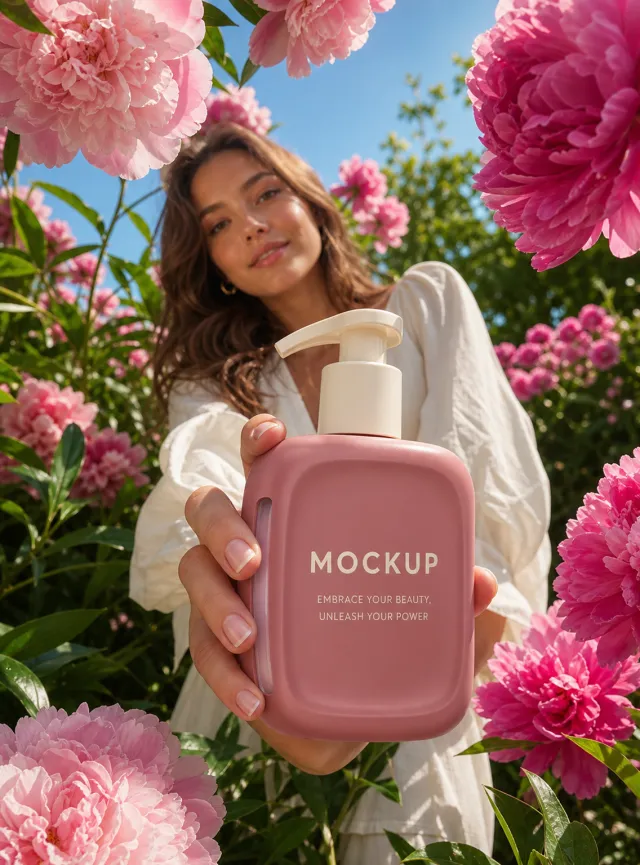 Sunlit garden product campaign